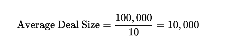 average deal size formula example