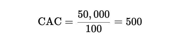 cac formula example