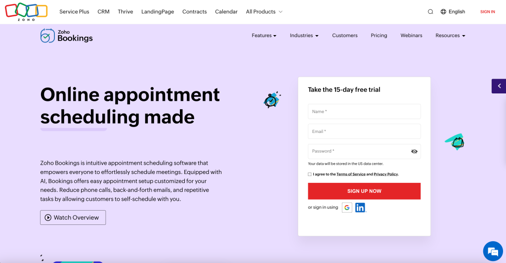 Zoho Bookings