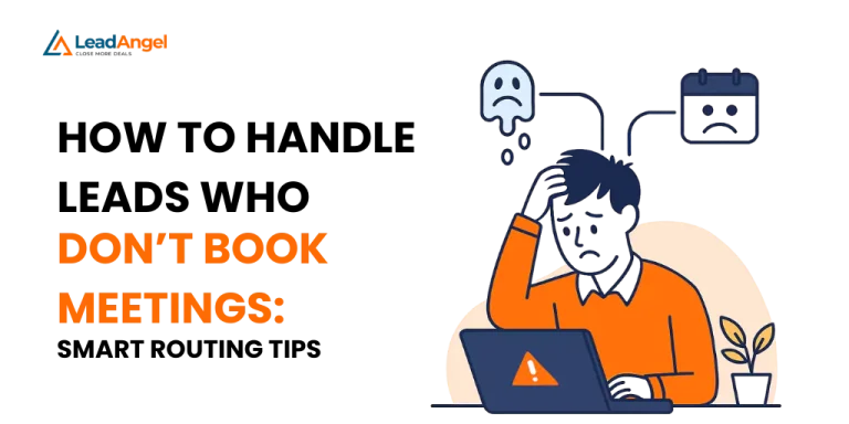 Lead not booking meetings after form fill – smart routing strategy illustration