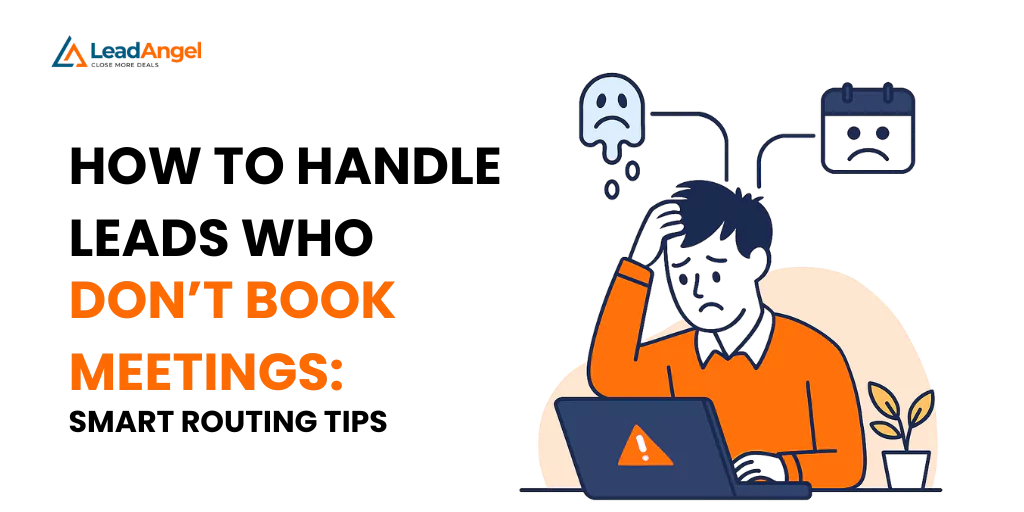 Lead not booking meetings after form fill – smart routing strategy illustration